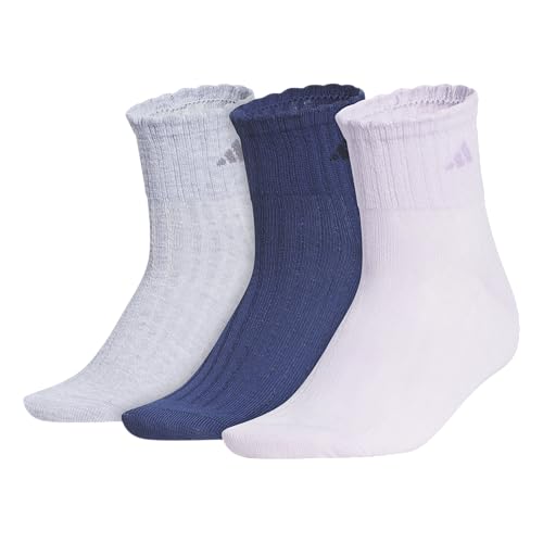 Women's Sport Fashion 3-Pack Quarter ruffle ankle sock for women low cut