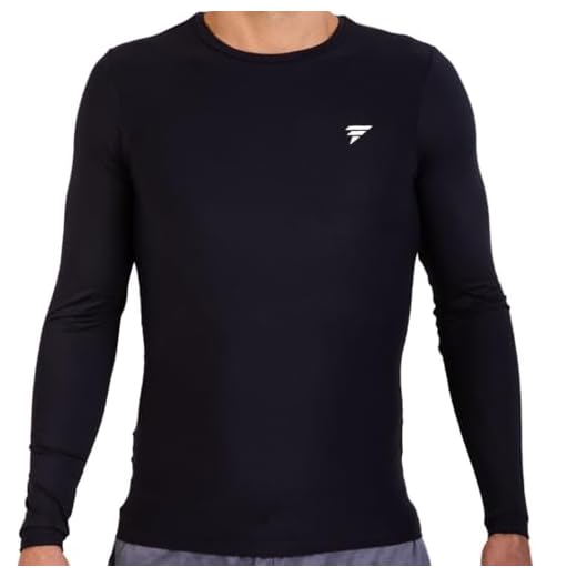 Camisa Térmica Masculina Segunda Pele Proteção UV Targ Me Blusa Camiseta Térmica Manga Longa (BR, Alfa, P, Regular, Preto)