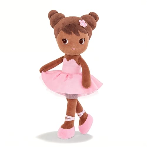 Image of Lazada African American Baby Dolls Gifts Soft Plush Girl Toys Brown Skin 16"