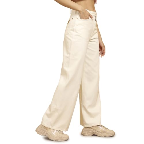 Image of Wrangler Women's Barrel Wide Leg Fit High-Rise Jeans