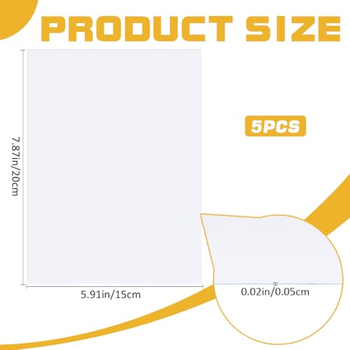 craspire 5 Stück Sublimations Fotoplatte Aus Aluminium 0.5mm Dicke Platte Blankes Metallschild Blanke Wärmeübertragungs Bildplattenblätter Für Den DIY Druck von Fotos Abschlussfeiern Jubiläen