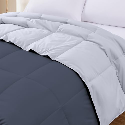 Image of Modern Threads Down Alternative Reversible Comforter Denim /Cloud Blue California King