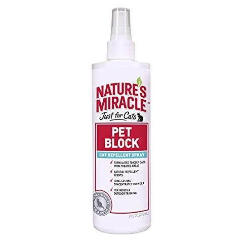 Nature's Miracle Pet Block Repellent Spray Just for Cats, 8-Ounce Cover