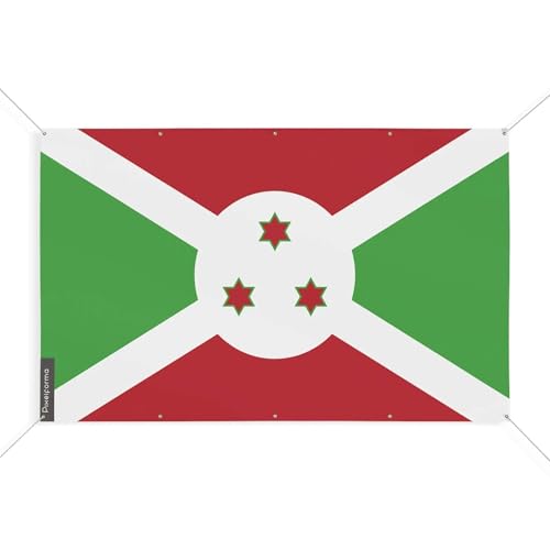 Drapeau Burundi 140x210 grand format pavillon extérieur 10 oeillets