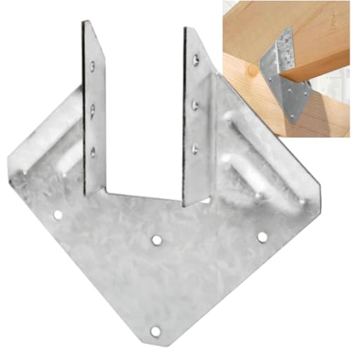 20 Pack 18-Gauge Hurricane Ties for Rafter Heavy Duty Hurricane Straps Robust Hot Galvanized Rafter Hanger Brackets Joist Hangers for 2X Deck Joists