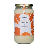 Thrive Tallow 100% Grass Fed Tallow 1L | Premium Beef Tallow | Natural Cooking Fat | Keto & Paleo Friendly