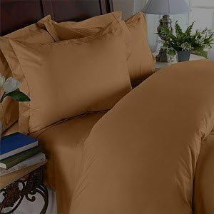 Miniatura 2 de Elegance Linen Wrinkle Resistant - 1200 Series Silky Soft Luxurious 3-Piece Sheet Set, Deep Pockets Fits Up to 16" and Colors, Twin, Bronze