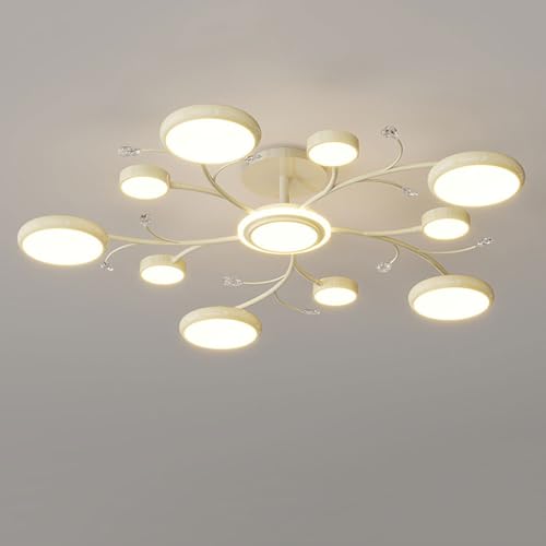 Plafonnier Spoutnik pour chambre à coucher et cuisine beige