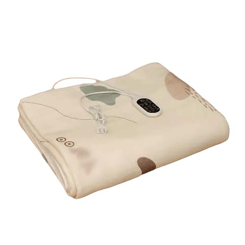 Non-Woven Fabrics Heated Throw Soft Electric Blanket with Timer Function Comfort Electric Blankets 4 Temperature Levels