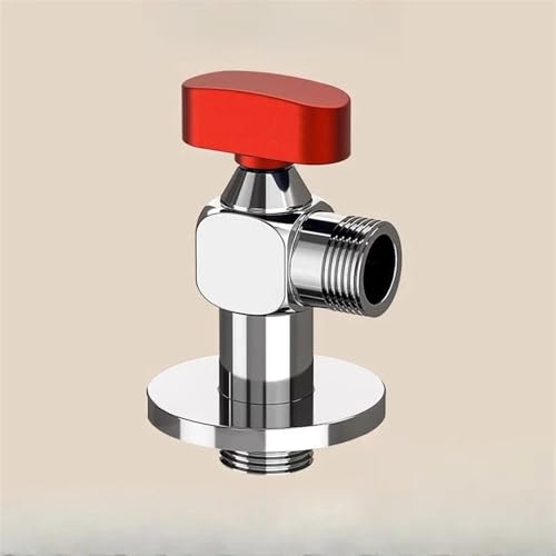 Vanne d'angle en alliage rouge pour installation murale de WC