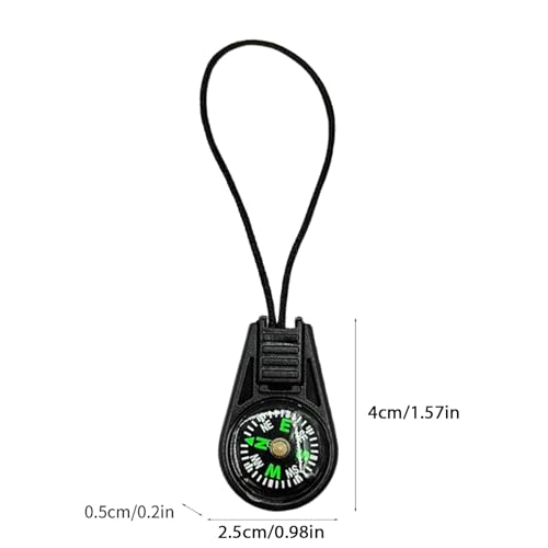 Brújula portátil con cordón para camping y senderismo miniatura 6