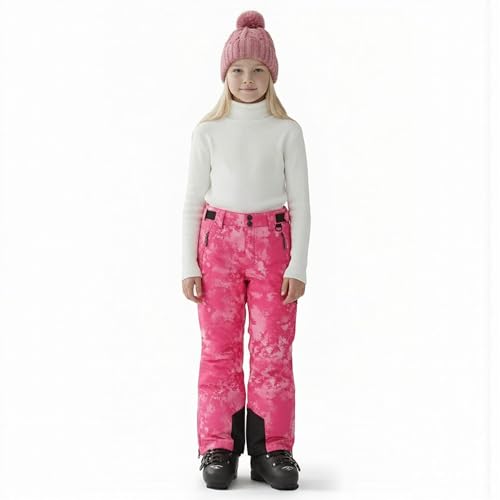 Pantalones de nieve resistentes al viento y agua con aislamiento para niños unisex