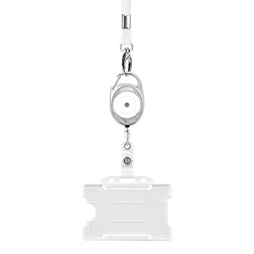 Intrekbare Lanyard en Badge Houder Trio Triple Pack van LanyardsTomorrow - Set bevat een enkele effen Lanyard… - Image 3