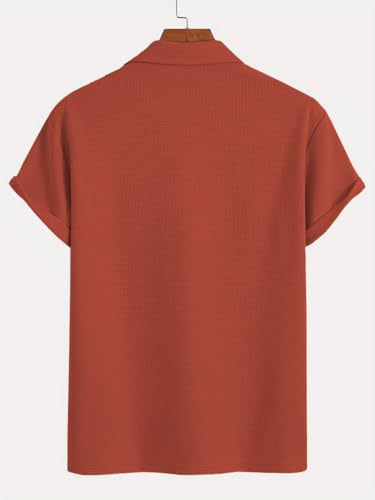 Image of TAGDO Men's Premium Waffle Knit Regular fit T-Shirt || Mens Tshirt (2018)