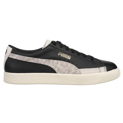 PUMA Mens Basket VTG Print Lace Up Sneakers Shoes Casual - Black