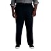 Haggar Men's Big-Tall Premium No Iron Classic Fit Plain Front Pant, Black, 56x32