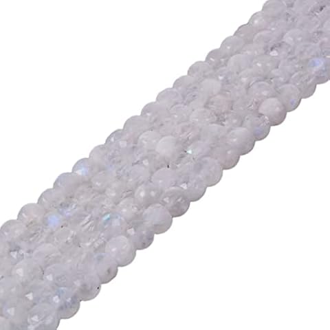 Natural Moonstone 4mm Faceted Cube Beads Cover