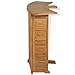 vidaXL Teak Massiv Bartisch Klappbar Stehtisch Bistrotisch Gartenbar Theke Gartentheke Klapptisch Gartenmöbel Tisch Holztisch Braun 155x53x105cm