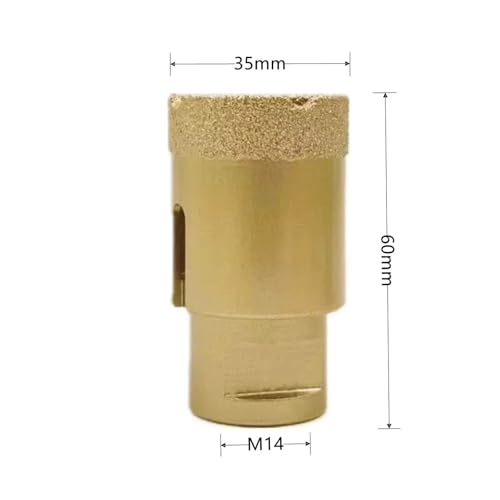 Foret diamanté brasé M14 conception robuste couleur rouge - 4