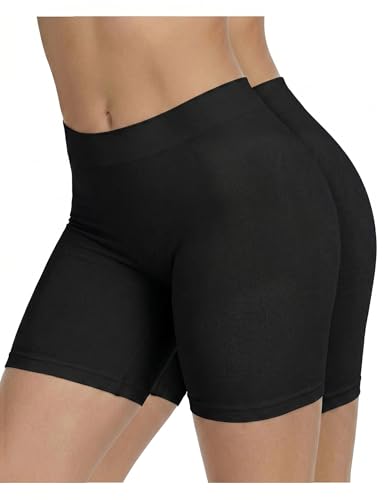 Image of ZENUTA Slip Shorts for Women Under Dresses, Seamless Anti Chafing Summer Biker Shorts
