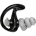 SureFire EP4 Sonic Defenders Plus filtered Earplugs, triple flanged design, reusable, Black, Medium