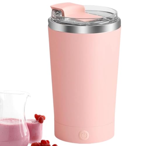 Taza de café Auto Stir, taza mezcladora de café de 400 ml con tapa, taza multiusos para chocolate caliente, té, leche, taza agitadora eléctrica portátil para oficina, hogar, viajes