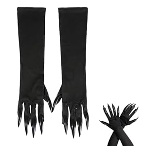 Krallen Handschuhe Halloween Black Krallen Halloween Handschuhe Claws Vampir Wolf FingernäGel Panther Gloves Hexenhandschuhe Katze Beast Cats Golves Handschuh Hexe Teufel Pfote für Cosplay Party