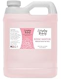 Rose Water Facial Toner - 32oz Bulk Alcohol-Free Vegan All Natural Refreshing for Face and Hair - Uplifts, Calming & Soothing for All Skin Types