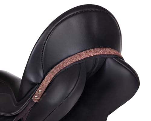 Passanti regolabili QHP Sella Jewel Hailyn Glitter (pony, marrone)