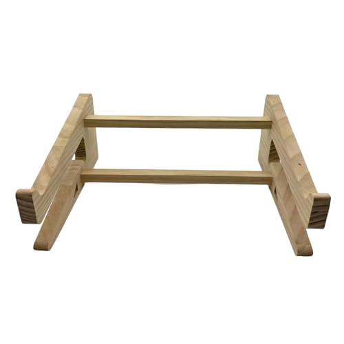 Soporte vertical plegable de madera para laptop miniatura 6