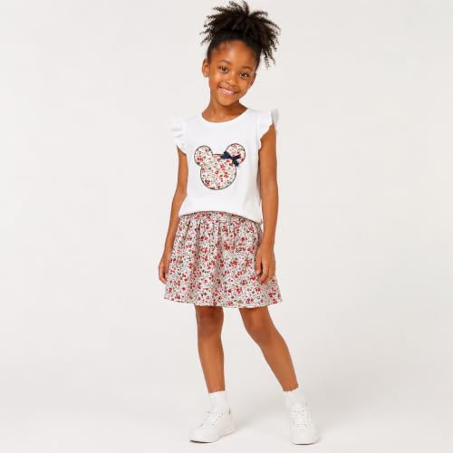Image of Mud Kingdom Girls Outfits Cute Cartoon Polka Dots Summer Holiday Clothes Sets