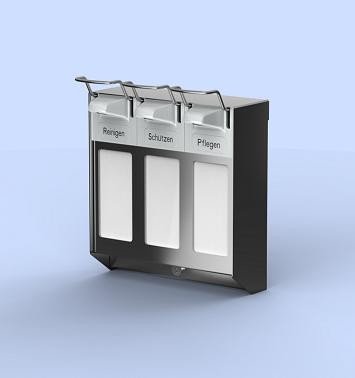 8325 MediQo-line KH TRIO - Dispenser per sapone liquido, in acciaio INOX, 1000 ml