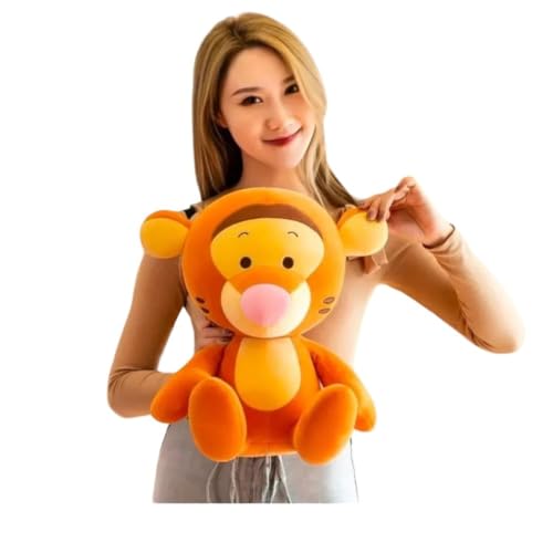 Image of Little Swag Soft Tiger Plush Stuffed Toy Animal Lover Teddy Bear, Cute Cartoon Birthday Gift for Girls, Boys, Kids, Bedroom Decor - 35 cm
