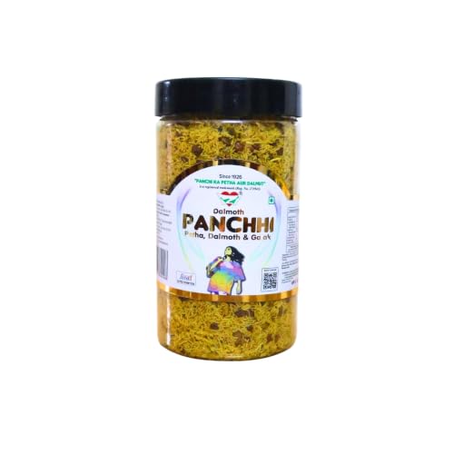 Image of PANCHI KA PETHA AUR DALMUT Regular Sada Dalmoth Namkeen (500g), Original Agra's Famous Crunchy & Spicy, Authentic Lentil Mix Indian Snack, Fresh & Tasty & Perfect