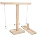 wendeekun Jeux de Lancer de Planche en Bois Portables pour l'extérieur et l'intérieur avec Corde, Anneau et Crochet préassemblés Jeux de société pour Jeux d'intérieur ou d'extérieur, fêtes, Bars,