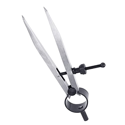 Hohopeti Divider Caliper Hardened Fulcrum Spring Caliper Stainless Steel Divider Spring Compasses