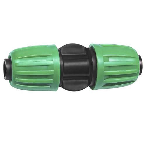 WZFLRUA 12 Pack 1/2 Inch Drip Irrigation Coupling (1/2" ID x 0.65" OD), Drip Line Irrigation Locked Barbed Coupler for 1/2'' Irrigation Tubing Anti Leak Irrigation System Coupling ...