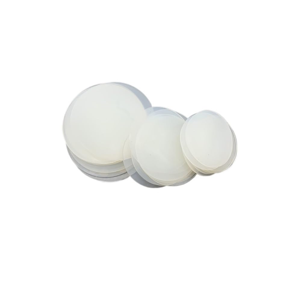 Arandela Plana de Silicona, Arandela de Goma de Silicona, Paquete de 20, Color Blanco, Varios tamaños, Grosor de 0,5 a 6 mm(32mm x 4mm)