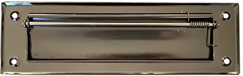 Weway Mail Slot Aluminium Satin Black Color | Fits To Most Doors | Outer Size 10 Inches By 3 Inches | Set With Front And Rear Piece And Screws | Easy Installation And Long Lasting #TOP5