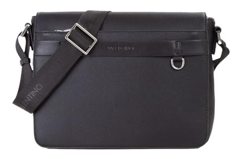 Bolso bandolera maletín Valentino Landon Flap Bag Nero, un diseño moderno en color negro.