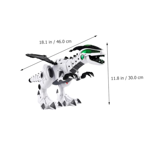 Jouet dinosaure électrique blanc avec brume et corps résistant - 2