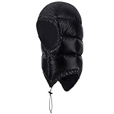 Tapasimme Winter Warm Down Cap Ultralight Windproof Sleeping Bag Outdoor Camping Waterproof Down Hood Hat with Compression Storage Bag (Matte Black) Tapasimme Winter Warm Down Cap Ultralight Windproof Sleeping Bag Outdoor Camping Waterproof Down Hood Hat with Compression Storage Bag (Matte Black)