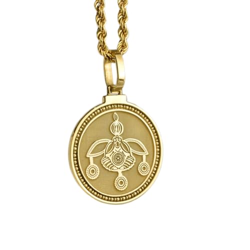 Collier gorille pirate argent sterling 925 plaqué or