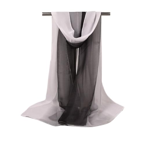 Fashion Fashion Print Long Scarves Three Color Gradient Print Pattern Women Elegant Chiffon Scarf, Sum