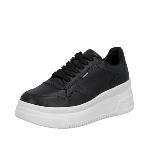 Rieker M7811 chaussures basses à lacets femme en cuir souple confort