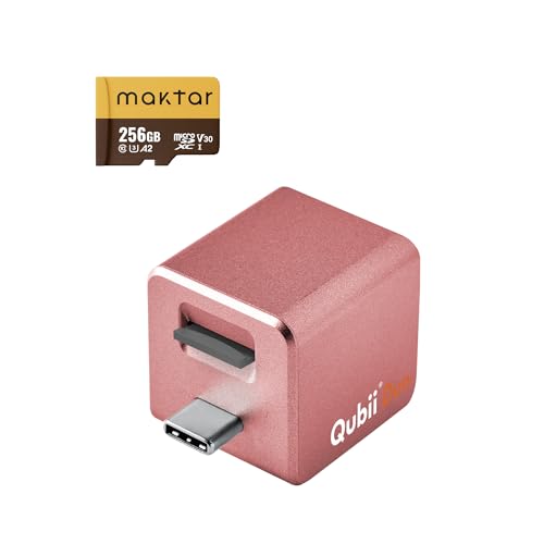 Qubii Duo USB-C Auto Photo & Video Backup + 256GB MicroSD | iPhone Android | MFi Certifie…