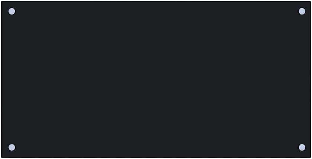 vidaXL Kitchen Backsplash, Black 31.5"x15.7" Tempered Glass Heat-Resistant, Scratch-Resistant, Easy-Clean, Maintenance-Free