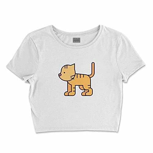 T-Shirt Blanc Courte Femme L Buwtswi-100156-l haut léger et tendance