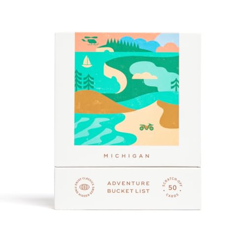 Image of Michigan Adventure Bucket List: 50 Scratch-Off Cards for Outdoor Activities, Tourist Attractions, and Road Trips - Perfect Travel Gift and Guide for Exploring