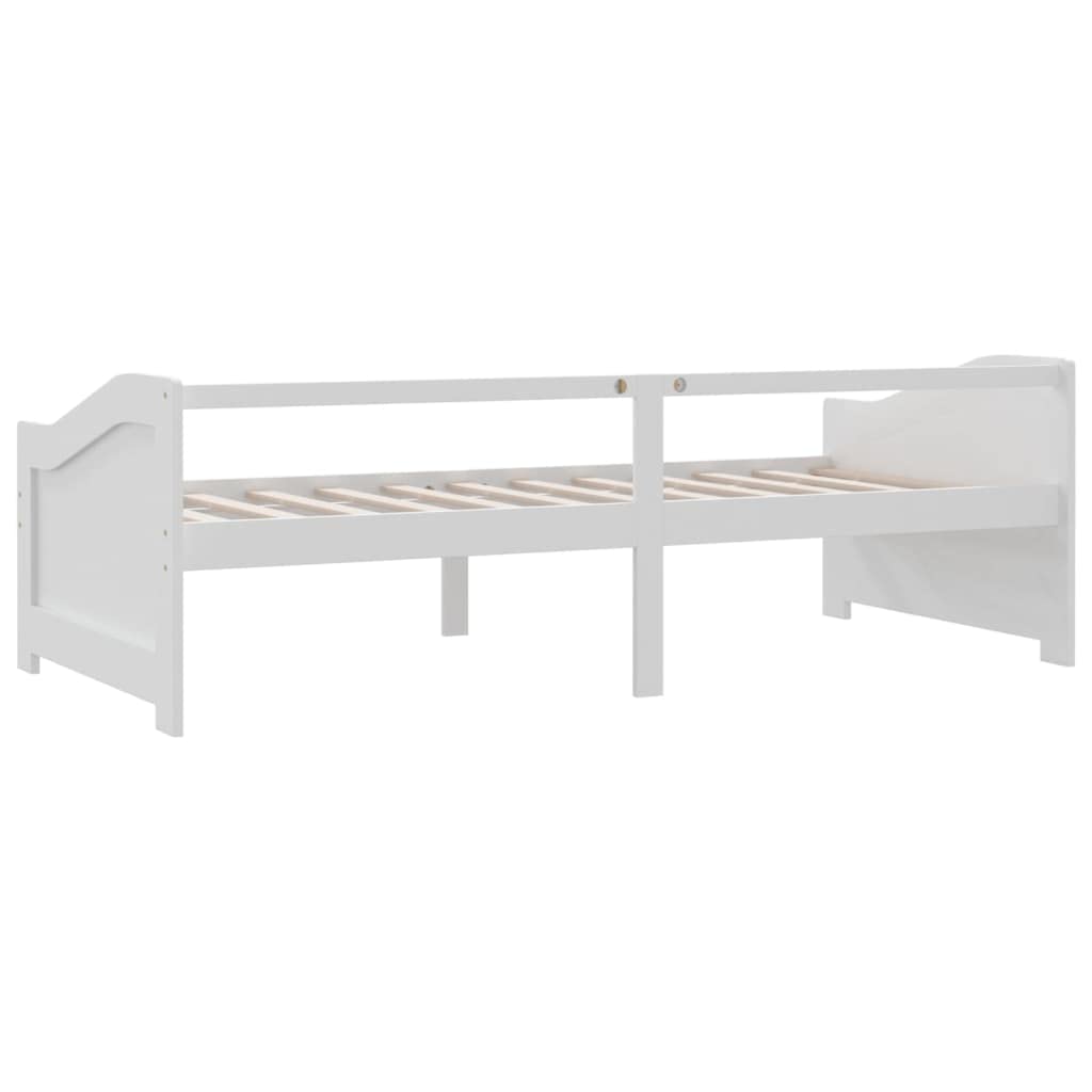 vidaXL Kiefernholz Massiv Tagesbett 3-Sitzer Sofa Bett Gästebett Schlafsofa Bettsofa Sofabett Holzbett Massivholzbett Bettgestell Weiß 90x200cm
